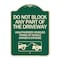 Signmission Do Not Block ANY Part of the Driveway Unauthorized Vehicles Towed at Owner Expense, G-1824-24186 A-DES-G-1824-24186 - alternate 1